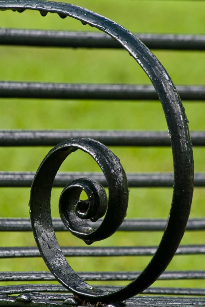 Louisiana, Vacherie Iron bench spiral